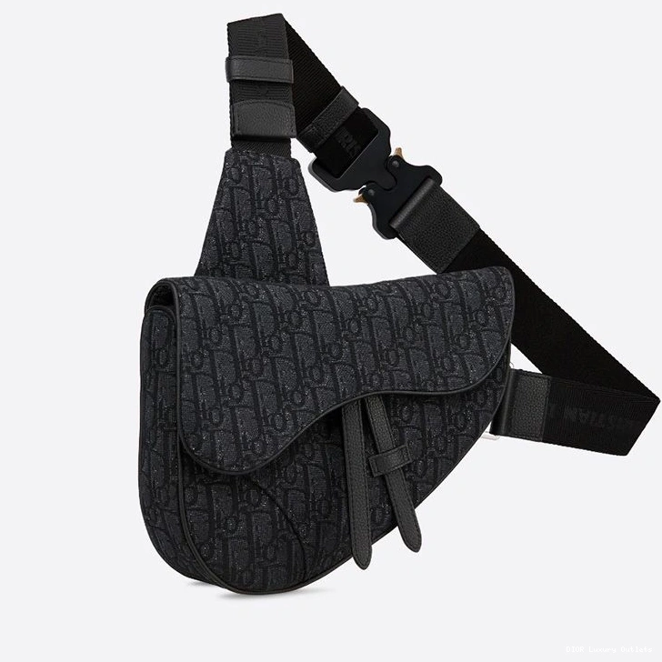 Cheap Motif Canvas Saddle Dior Black Oblique Crossbody 0719 Luxury